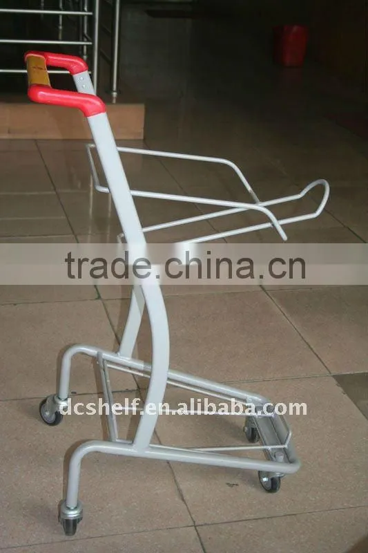 90 Liter Supermarket Shopping Cart Powder Coated or Chrome