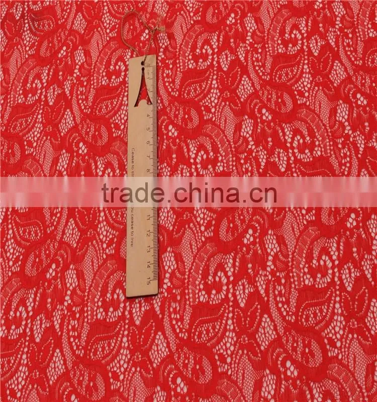 Jacquard nylon spandex african guipure lace fabric