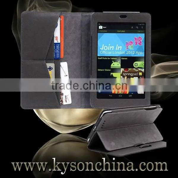 Multiangle stand leather tablet case for google nexus 7
