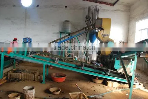 Uncured rubber wire separator machine uncured tire leftovers recycling machine wire removing machine