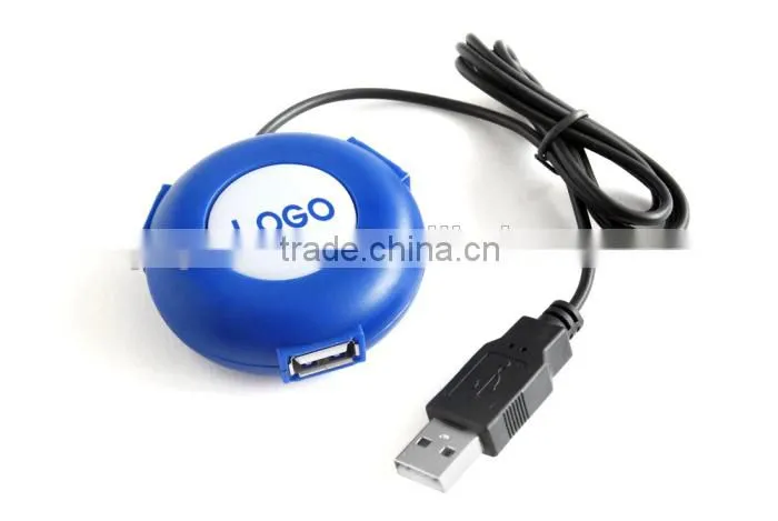 Round shape weblink 3 port usb hub loaded with your website