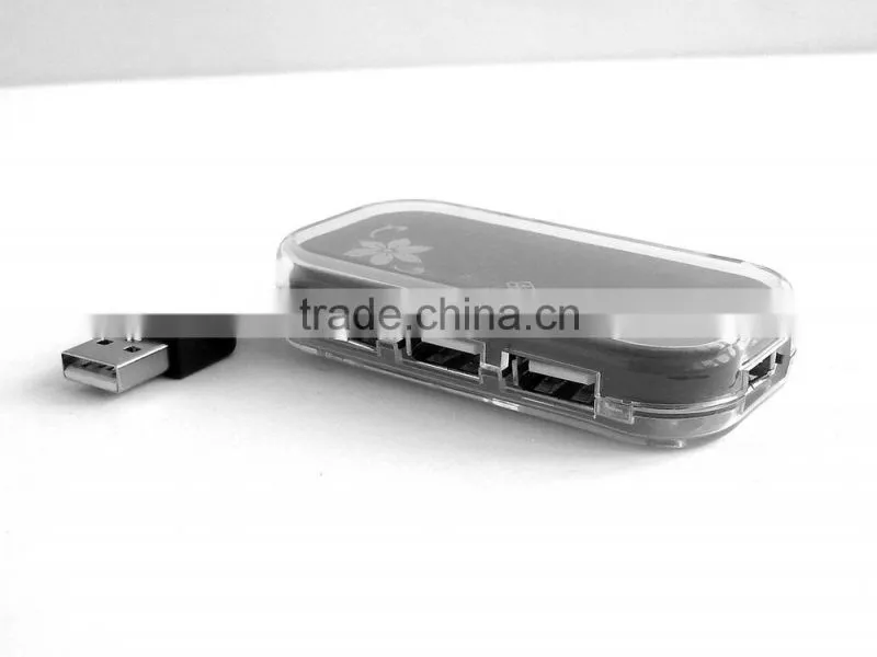 4-Port USB 2.0 Ultra-Mini Hub--Black