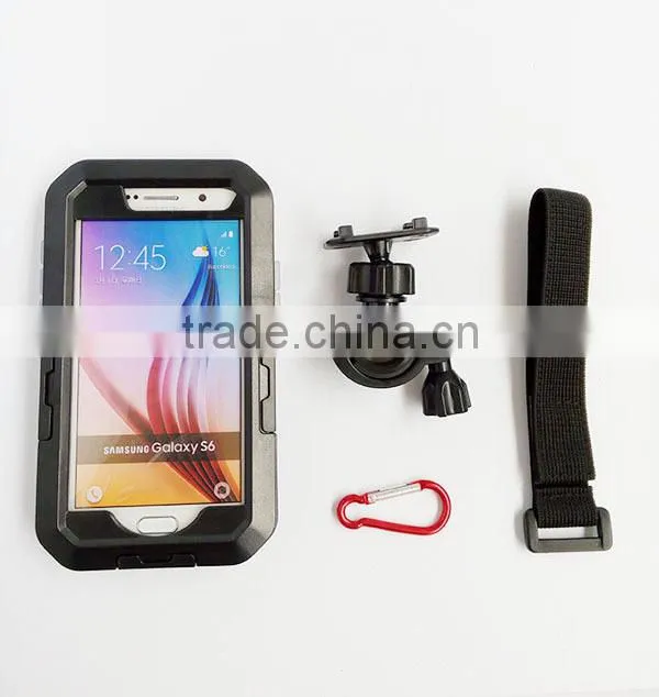 2015 New Touch Screen IPX8 8M Waterproof Smartphone Bicycle Motor Golf Holder Diving Protective Cover Bag for Samsung Galaxy S6