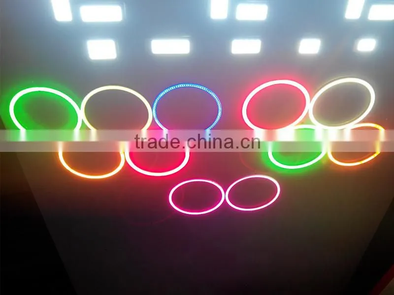 Hot sale cob angel eyes headlights 90/100/110/120mm