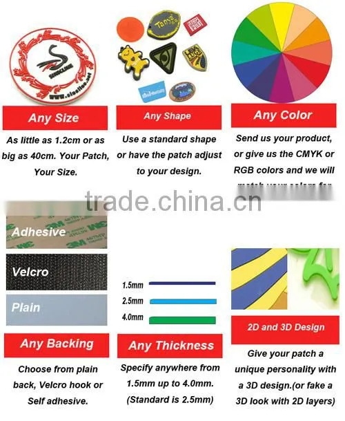 Sinicline High Quality Soft PVC Label from Chinese Factory
