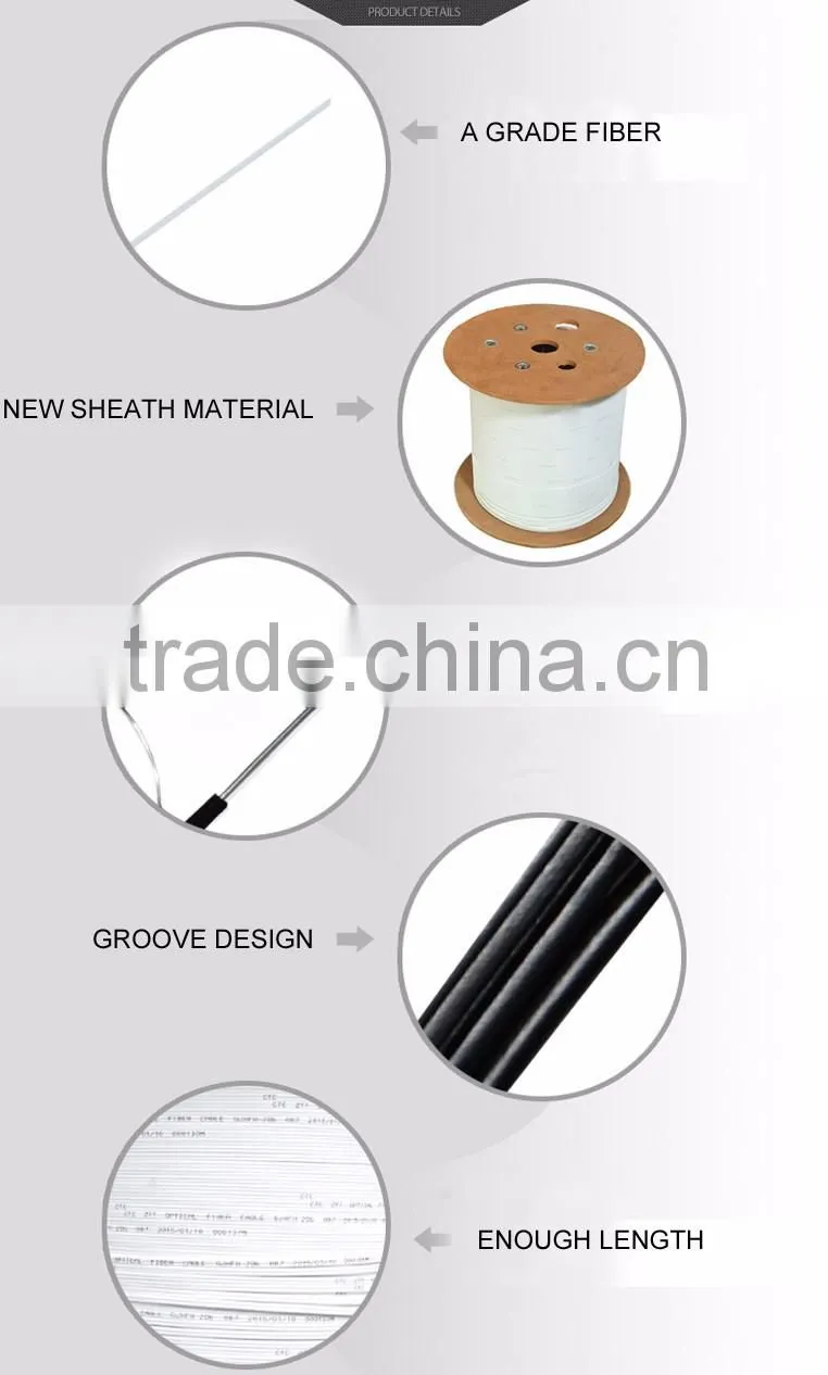 HUIYUAN 2 core fiber optic cable price per meter indoor
