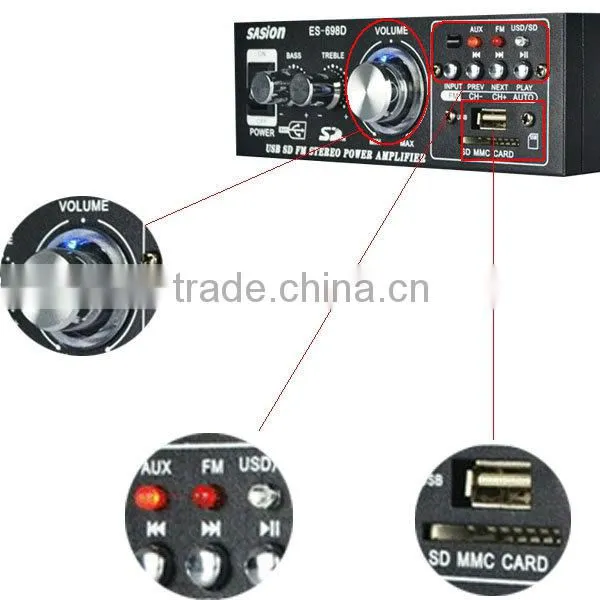ES698D portable wireless pa amplifier