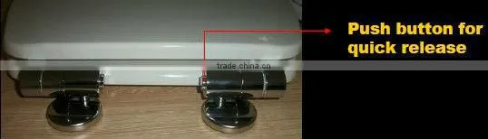 Soft Close zinc Hinge And Quick Release For Wood toilet Seat