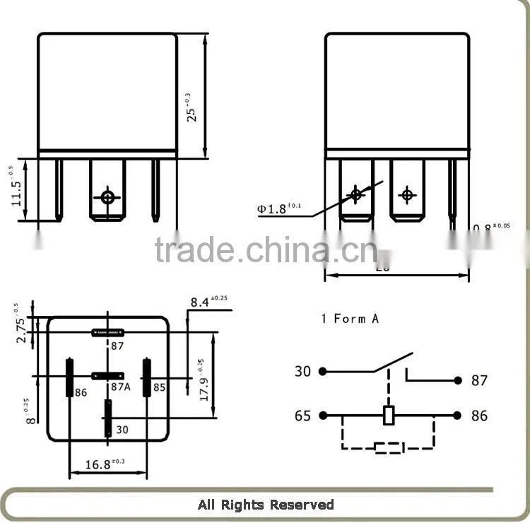 Lucency automotive relay supplier, DPDT automotive relay, automotive 12v relay