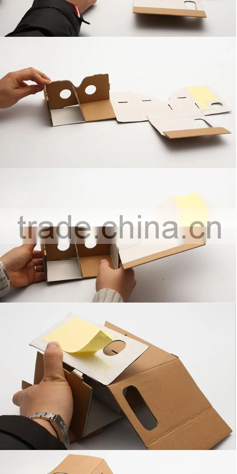 2015 Hot selling Cheap Google Cardboard VR glasses for promotion