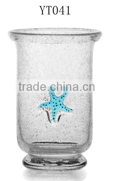 Classic beach beer glass cup,sea star Glass