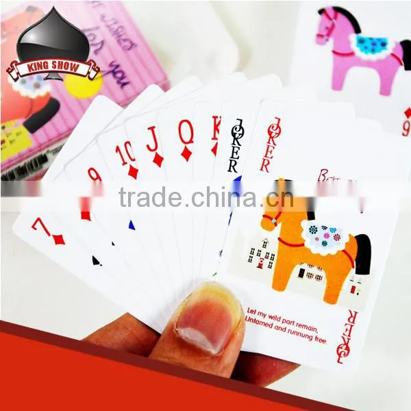 High end playing cards anime for game