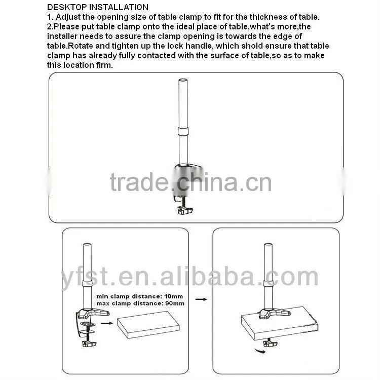 computer desktop mounting brackets