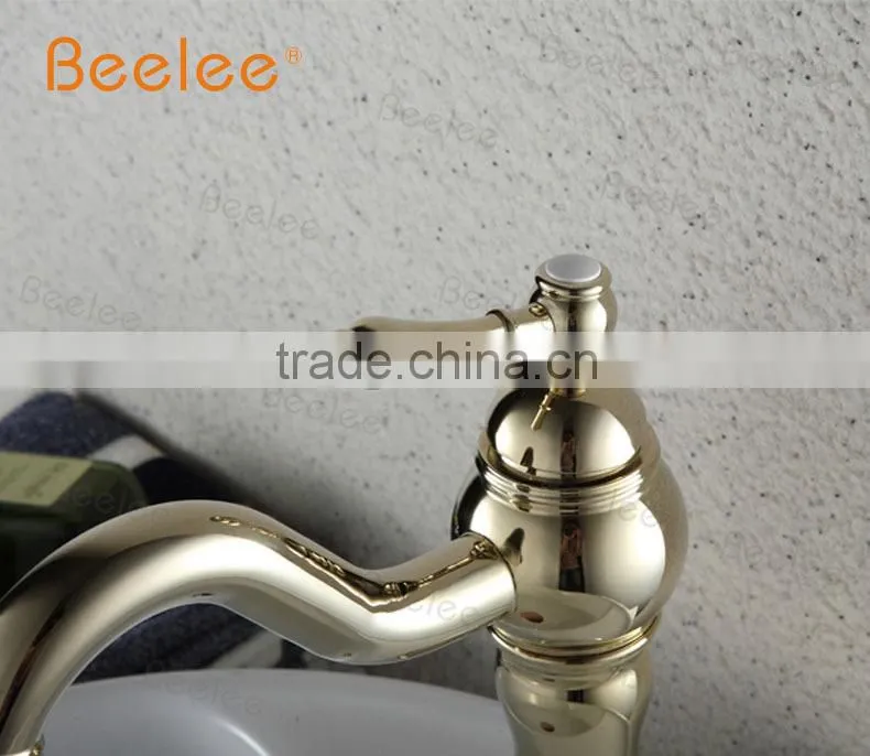 Single handle Ti-PVD bathroom faucets