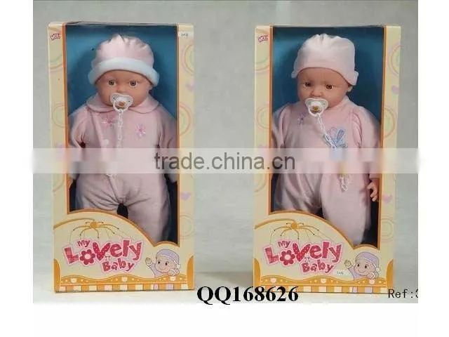 16 inch lovely baby doll with IC-papa,mama,cry laugh