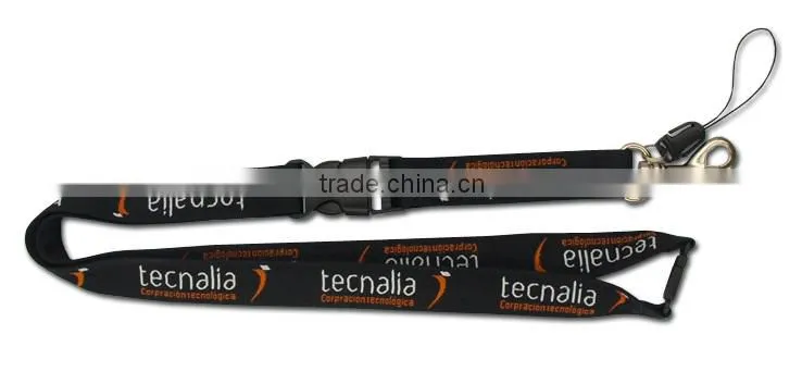 woven&jacquard lanyard cell phone holder safety buckle for high quality