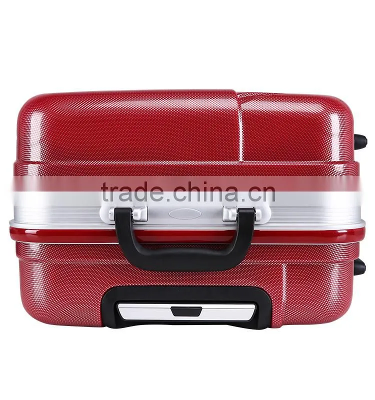 20''/24''/28'' PC+ABS Colorful Luggage Set Plastic Travel Luggage Cheap Trolley Suitcase Set for 2015 New Style