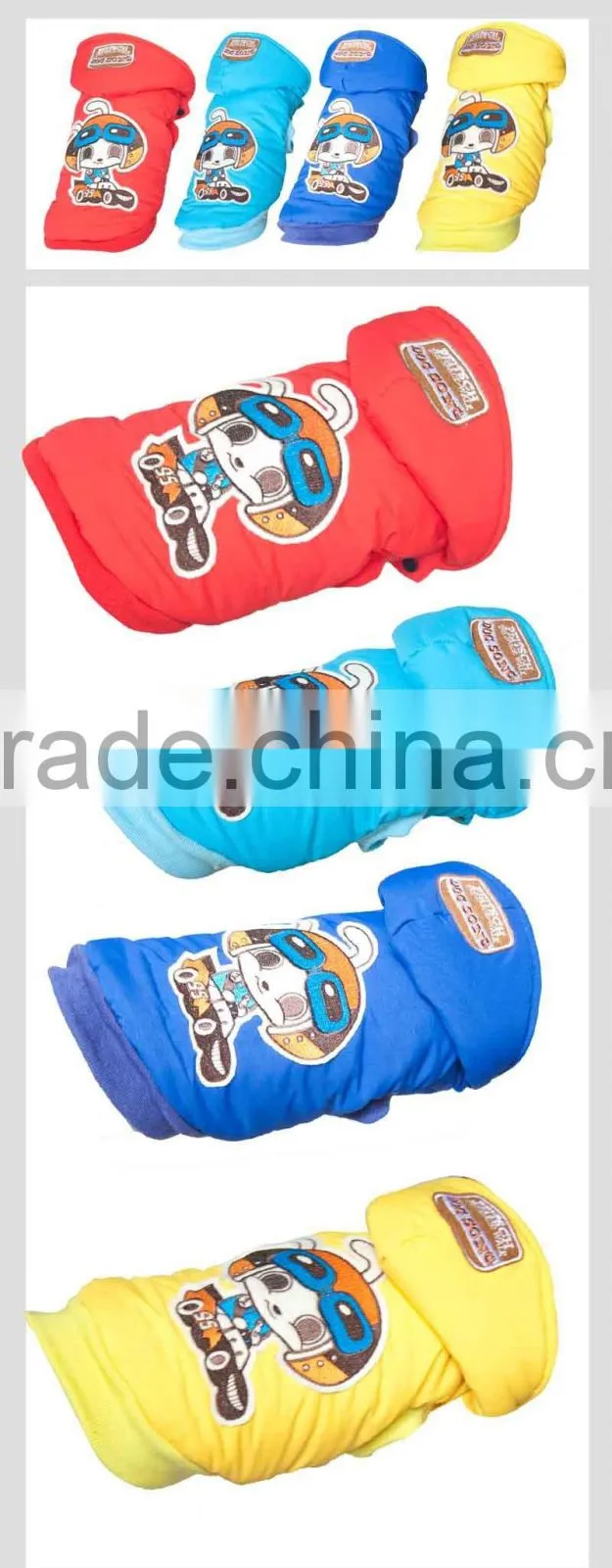Factory Wholesale Winter Pet Dog Clothes Cotton Warm Pattern Coat