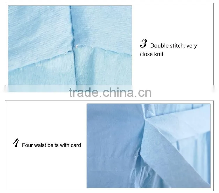 Autoclavable Washable Plastic Anti-oil Surgical Robe