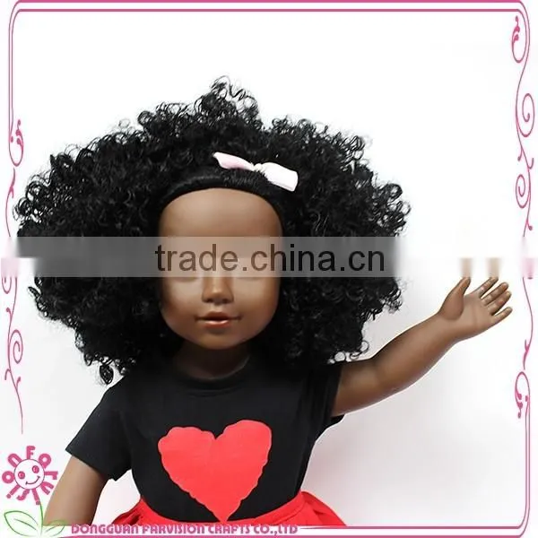 Real girl Afro Doll Farvision Doll 18'' Baby girl soft doll