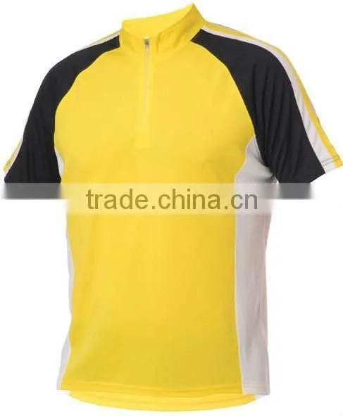 Short Sleeve Blue Cycling Jersey