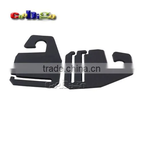 35mm Webbing Black Plastic Necktie Hanger&Hook For Ties Garment Accessories #FLC262-B