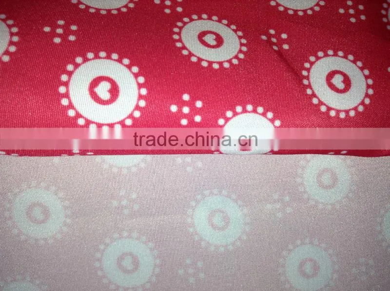 PU coated Waterproof Polyester Pongee Printed Fabric