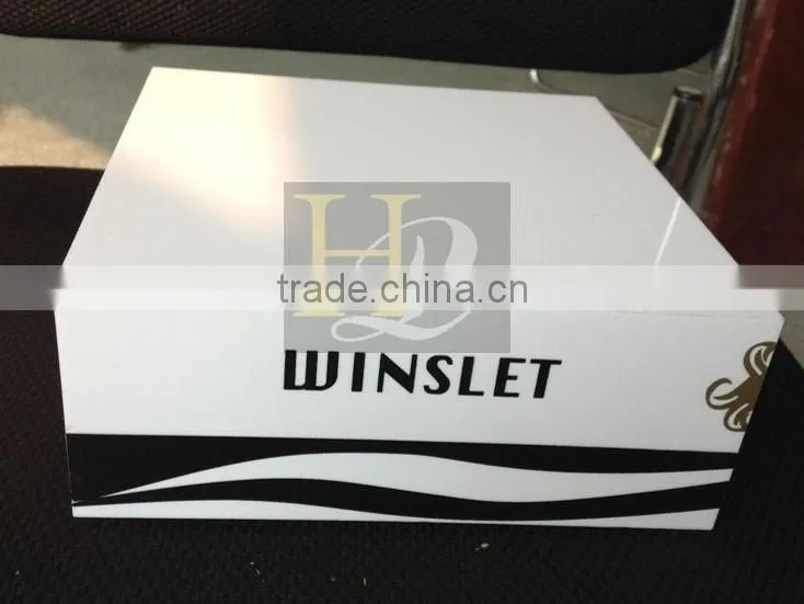 White color acrylic material acrylic boxes with lid, acrylic gift boxes custom