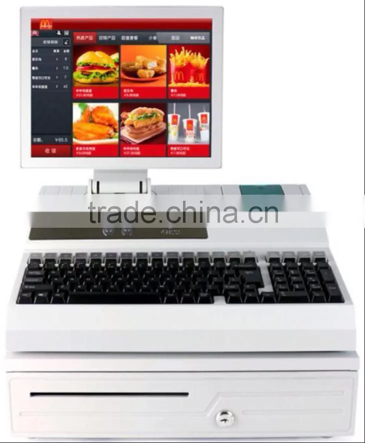 supermarket electronic all in one pos machine terminal system/pos cash register
