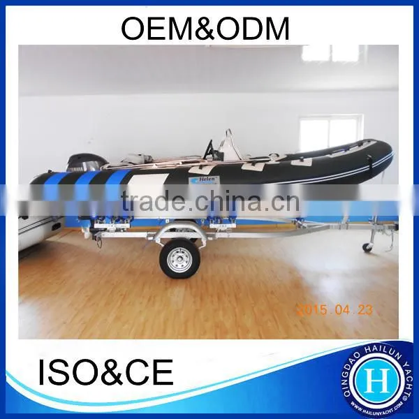 Rib boat 470 fiberglass hull rib boat set with completed boat accessories
