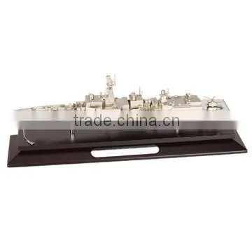 3D engraved Zinc alloy sailboat model for meeting room decoration, metal crafts shipping corporation souvenir