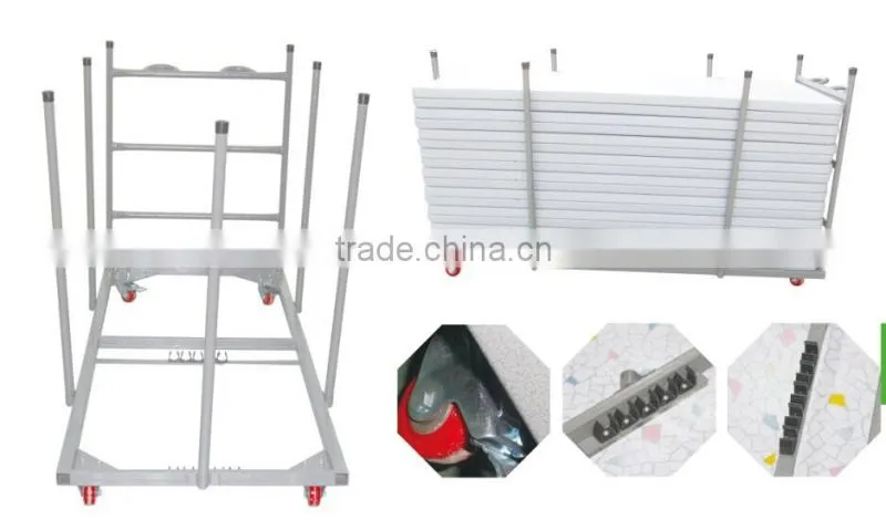 Norman trolley for the rectangular tables's transport and storage