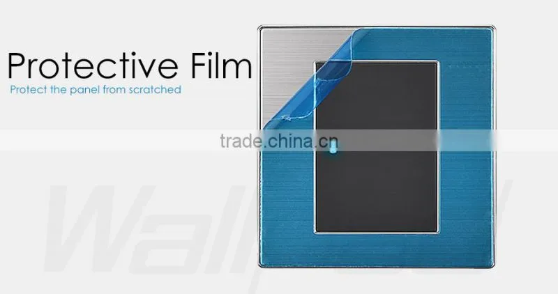 2015 China Hot Sale Wholesaler Wallpad Luxury Wall Light Switch Panel Network Computer COM Socket