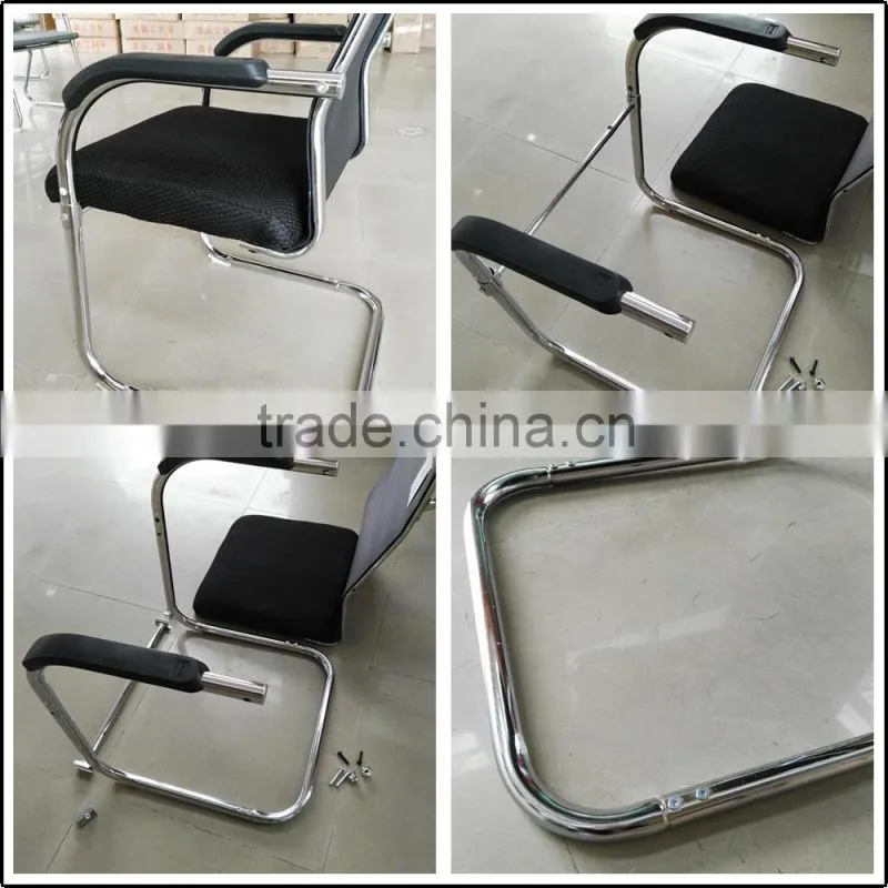 Factory wholesale high quality modern office furniture chair chrome base with wheels TXW-2006