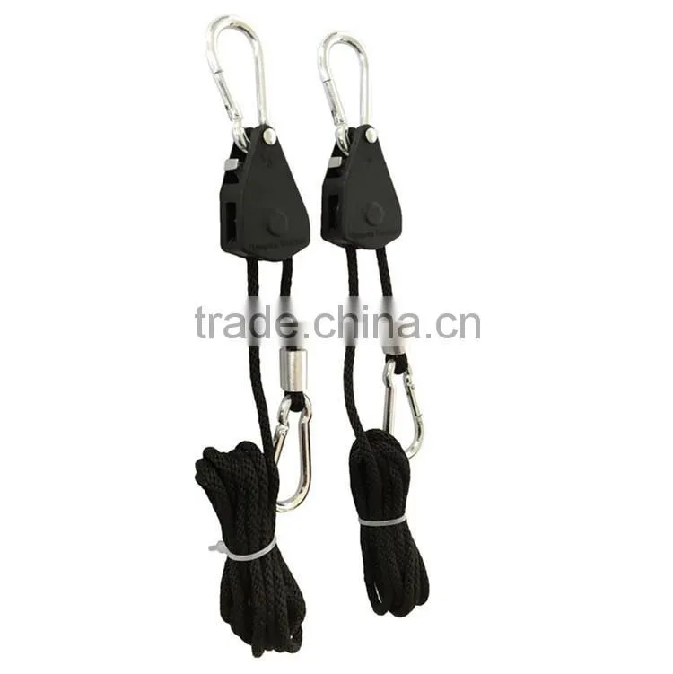 Lock Tightly Adjustable Rope Ratchet With Metal Wheel