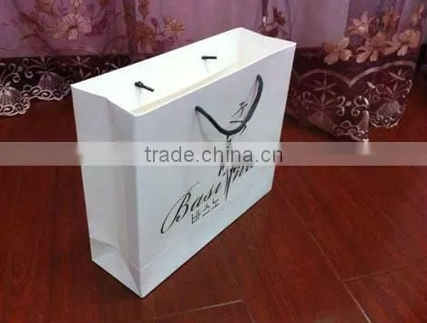 New design ladies casual white paper handbags