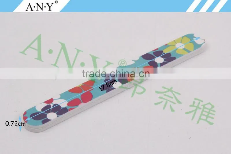 Professional Nal Shining and Polishing Flower Nail File Wholesale Sponge