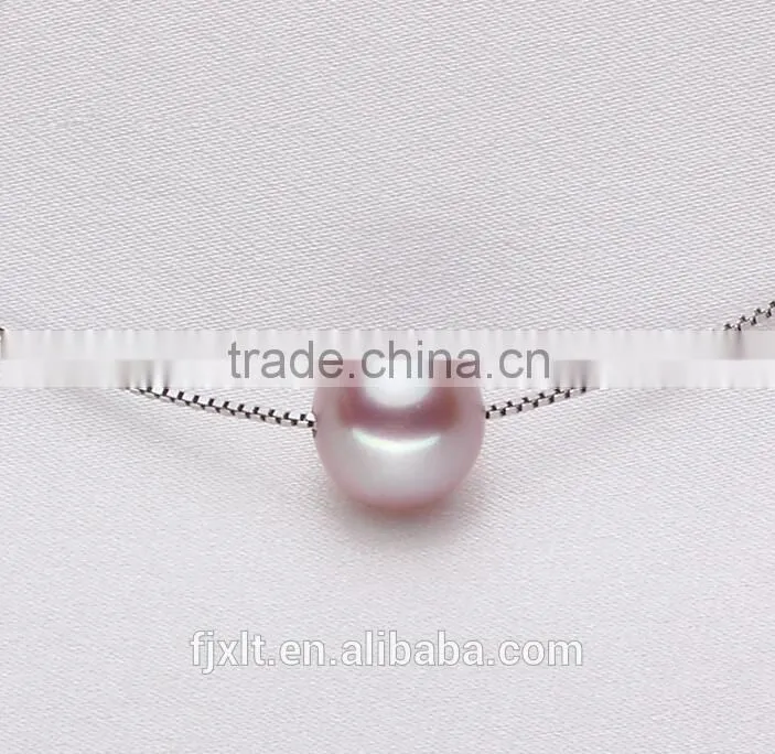 8-9mm/9-10mm/10-11mm 925 sterling silver AAAA grade pearl pendant necklace