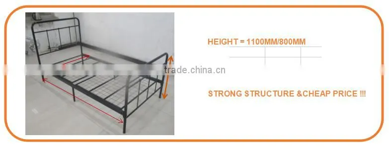 BaZhou Furniture Manufacturers wholesale metal single bed