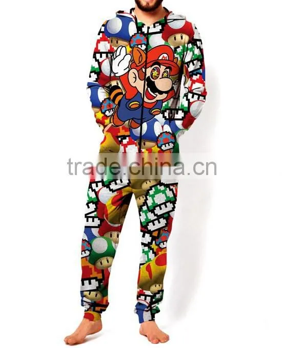 custom made adult print adult heated onesie