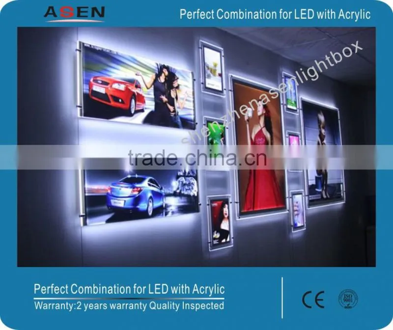 A4 A3 Size Photography Light Box Window Display Acrylic LED Light Real Estate Window Display