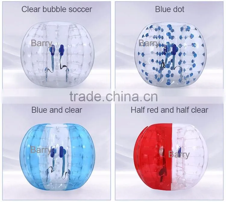 Guangzhou barry PVC TPU red spot dot giant human bubble ball