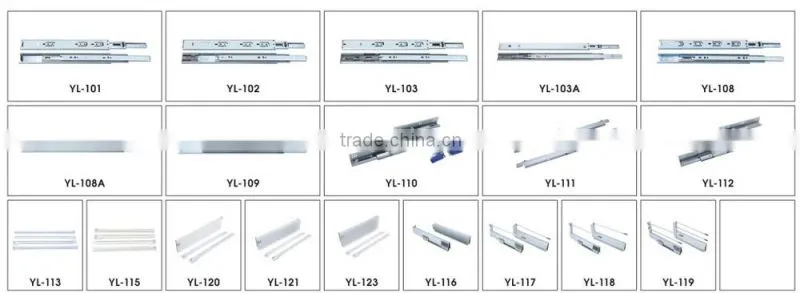 metal box telescopic drawer slide