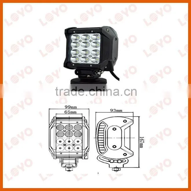 New 4 row offroad led light bar 12v led bar for trucks ATV SUV cars waterproof 36w led light bar
