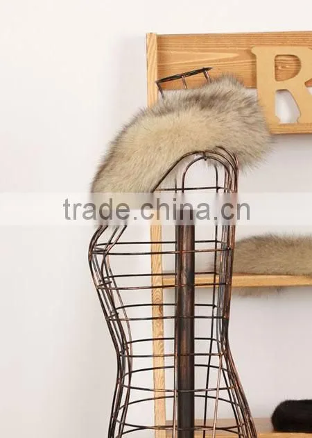White women fox fur collar for coat popular in 2015