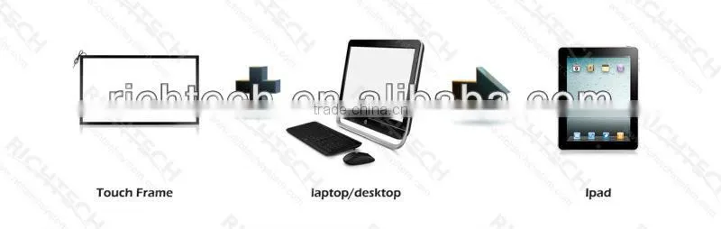 17''-200'' infrared multi touch frame