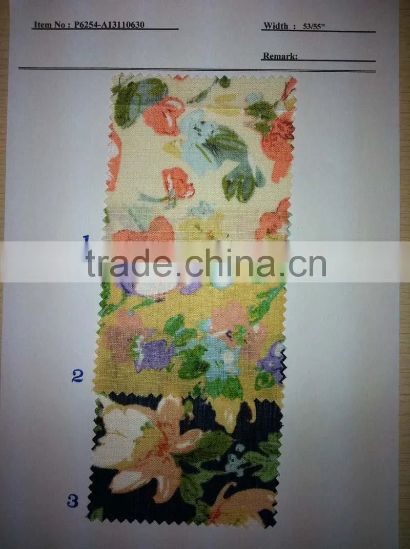 Cotton Linen stock lot fabrics:P6254-A13110630