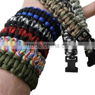 Metal ParaCord Survival Bracelet