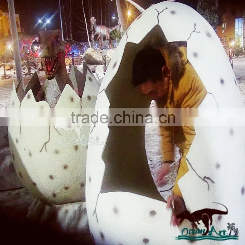 Artificial dinosaur egg can hold human for dinosaur park