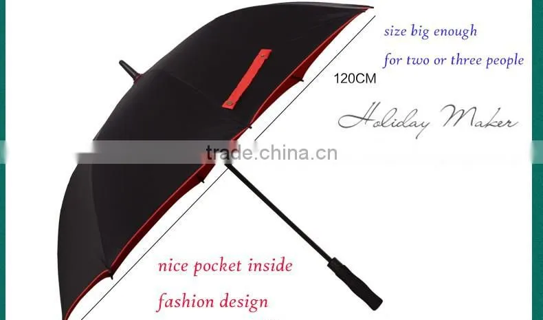 27 inch High Quality OEM New Design Golf Umbrella with Zipper